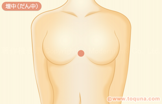 胸を大きくするツボー【壇中　だん中】